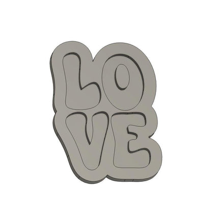 Love Embosser & Cookie Cutter |Valentine Embosser | Valentine's Cookies | Valetine Debosser | Vday Cookies | Valentine's Design