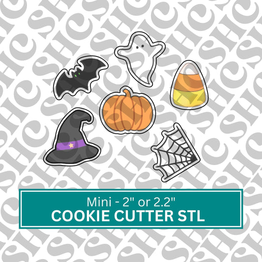 Mini Halloween Cookie Cutter STl | STL FILE| 3D Printing | Digital Download