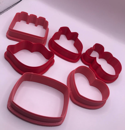 Mini Valentine's Cookie Cutter Stl Set 1 | Valentine Stl | Mini Heart | Mini Vday Cookie Stl |Mini Cookie Cutter Set | Mini Galentine