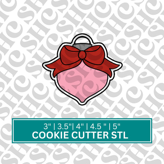 Ornament Cookie Cutter STL, Christmas Ornament 3D Cutter,Holiday Stl, Xmas Ornament Cookie Cutter, Chubby Christmas Ornament Stl