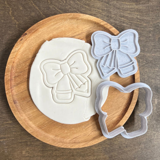 Pencil Bow Cookie Cutter and Fondant Stamp STL | Perfect for Back-to-School and Teacher Appreciation Events | 3D Printable Baking Tools