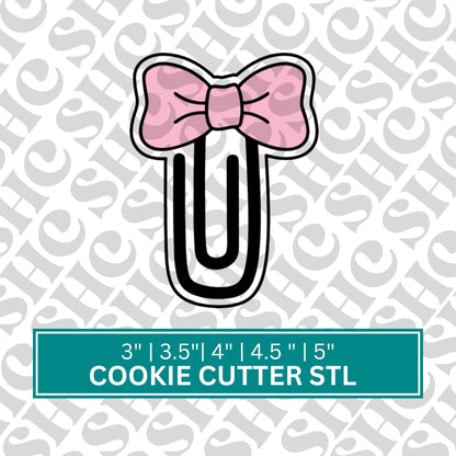 Pencil Bow Cookie Cutter STL | Back-to-School and Teacher Appreciation Cookies | 3D Printable Baking | Bow Cookie Stl | Trending Cookies