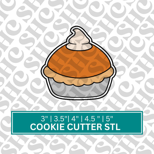 Pie Cookie Cutter STL - Fall Cookie Cutter, Autumn STL 3D Printable Baking Tool - Thanksgiving STL