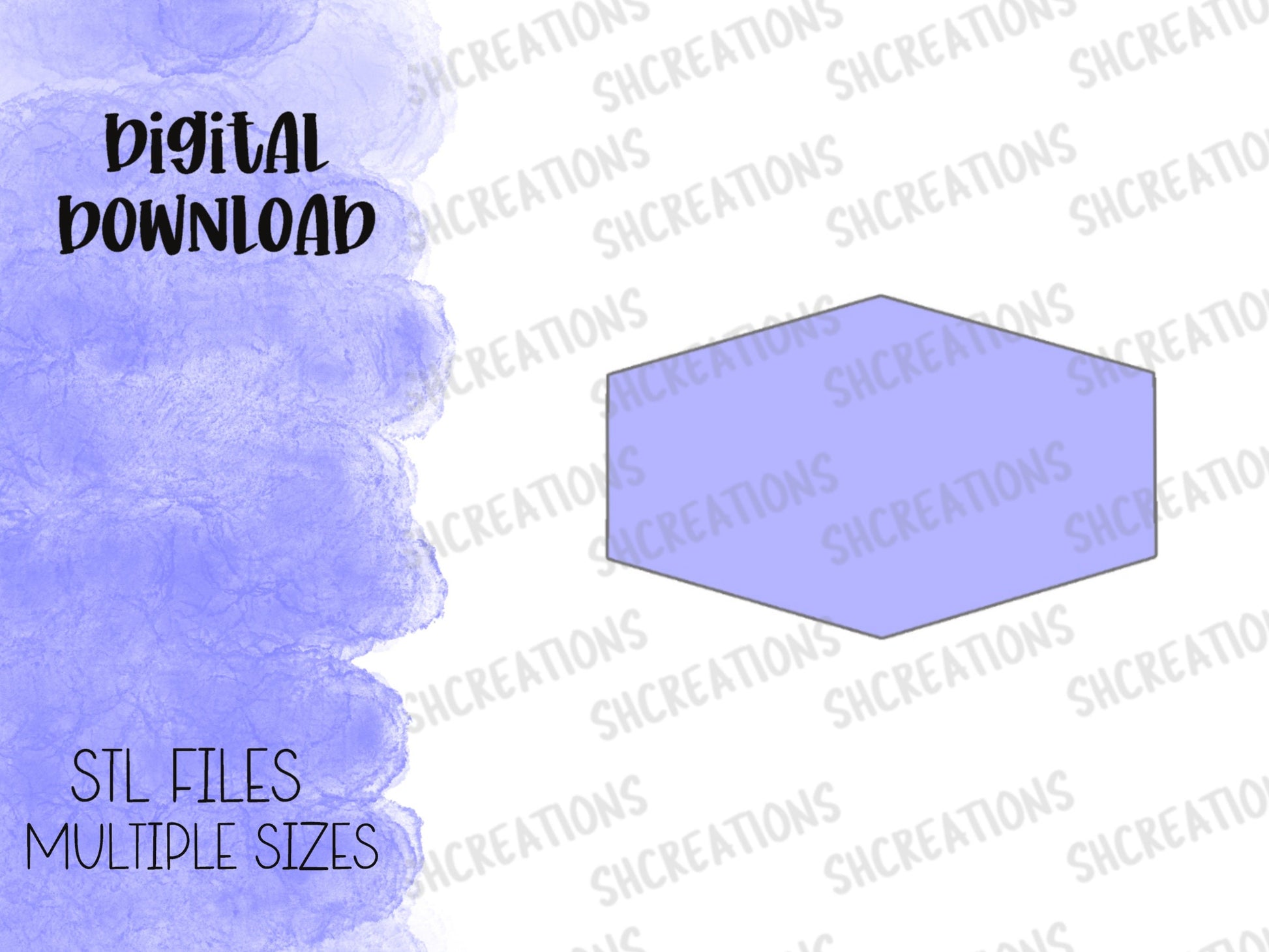 Plaque 1 Cookie Cutter STL FILE | 3D Printing Digital Download