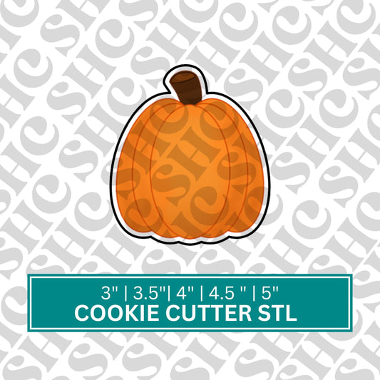 Pumpkin Cookie Cutter STL |STL File | 3D Printing | Digital Download
