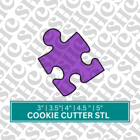 Puzzle 1 STL FILE, Jigsaw Puzzle Cookie Cutter , Puzzle Piece Cookie Cutter, Jigsaw Cookie STL ,Digital Download, Puzzles, Jigsaw