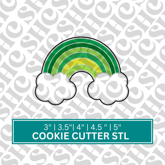 Rainbow STL | Paddy's Day Cookie Cutter STL | Cloud Stl File | Pot of Gold Cookie Cutter | Rainbow Cookie Cutter | St. Paddy Rainbow