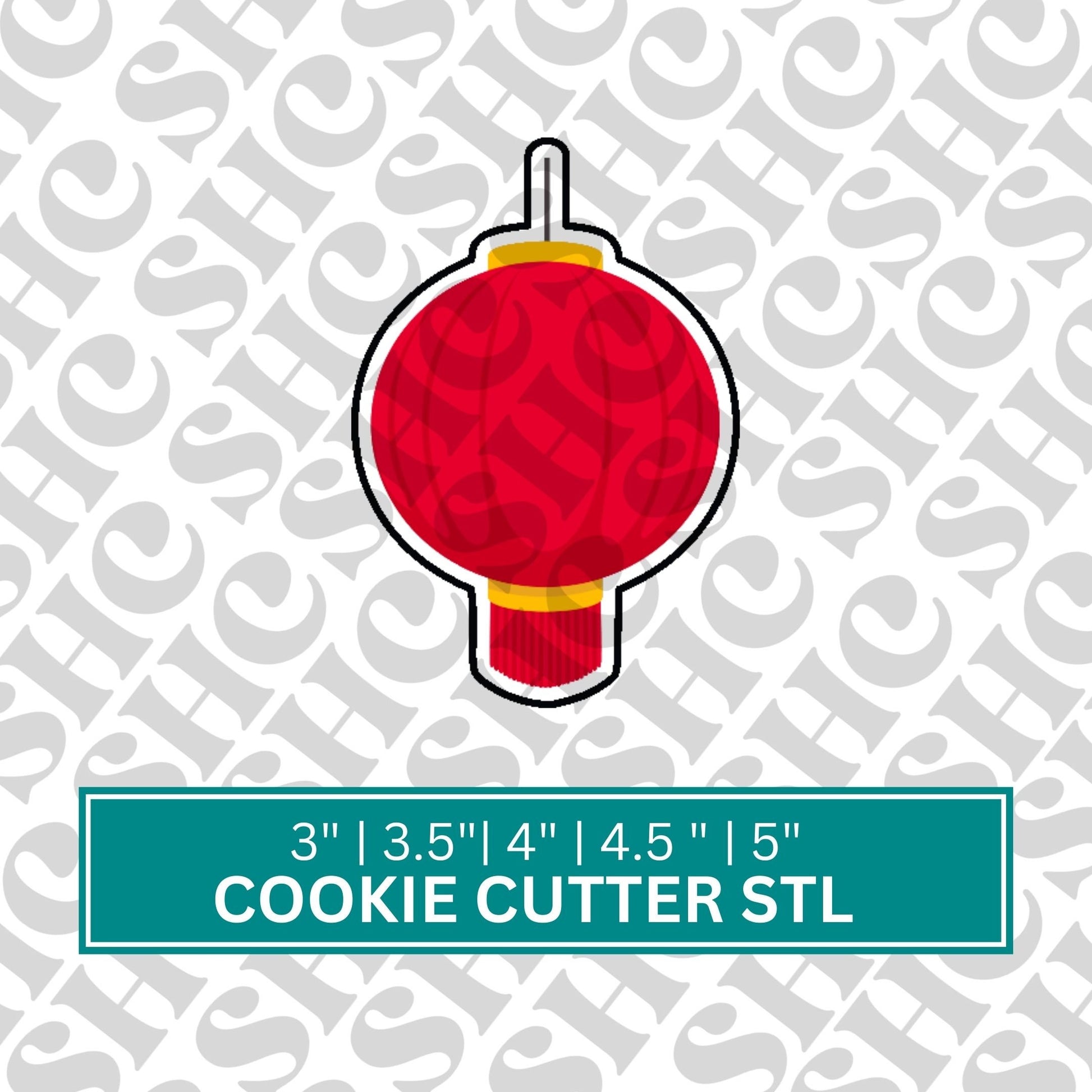 Round Lantern Cookie Cutter | Lunar New Year Cookie Cutter STL| Chinese Lantern Cookie | Lunar New Year Cookie | Lantern Cookie Stl|