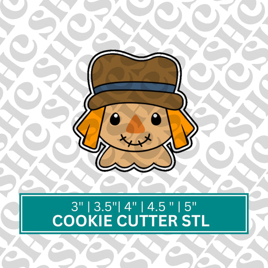 Scarecrow Cookie Cutter STL - Scarecrow Cookie Cutter, Autumn STL, Fall 3D Cutter, Thanksgiving STL, Fall Stl,