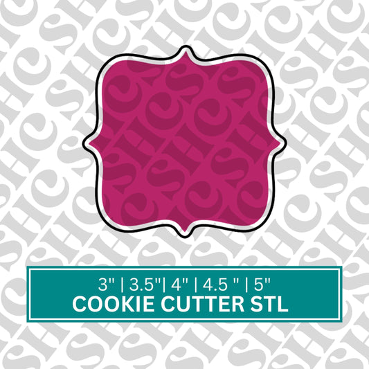 Square Plaque Cookie Cutter STL, Plaque Cookie Cutters, Simple Cookie Cutter, Basic Cookie Cutters,
