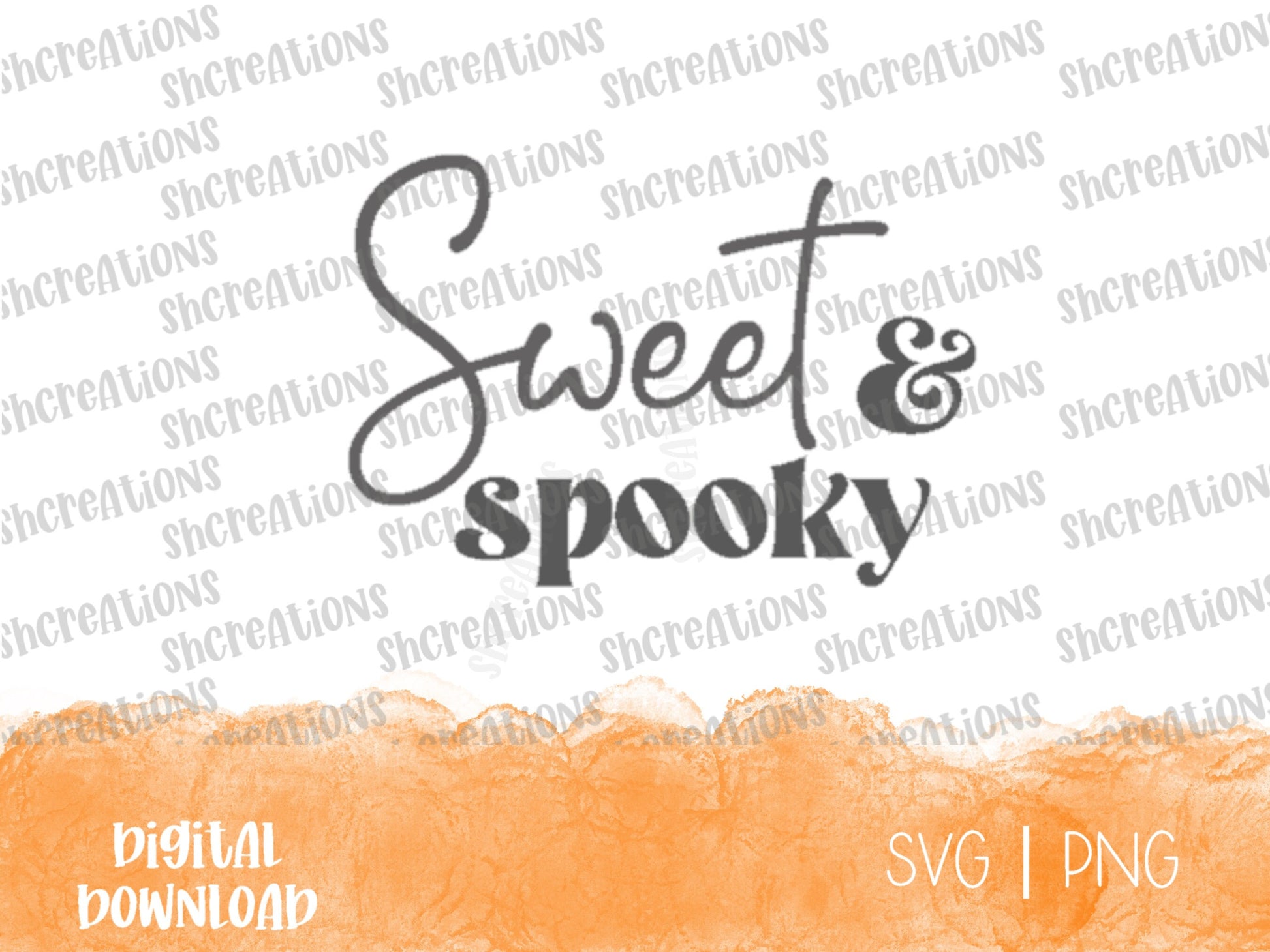Sweet & Spooky SVG Cut File |Halloween Cut File | Spooky SVG | Sweet + Spooky Svg | Laser Cut File | Cute Svg | Mug Svg| Tshirt Decal |Vinyl