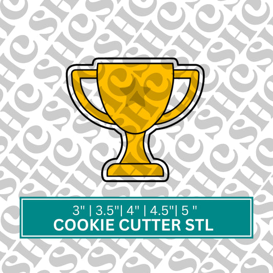 Trophy Cookie Cutter STL File – Premium 3D Printable Design for Baking Enthusiasts & Racing Fans