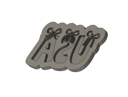USA Bow Cookie Cutter and Embosser STL File for Patriotic Baking – Perfect for Independence Day Celebrations