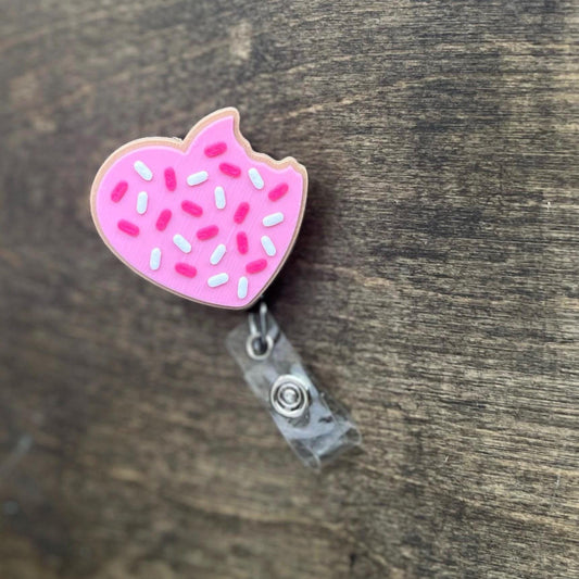 3D printed Valentine heart badge reel topper STL
