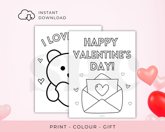 Valentine's Delight: Kids Colouring Pages & Activity Bundle, Love-filled Kids Printables, Vday Fun for Kids, Kids Puzzles, Crafts and Games
