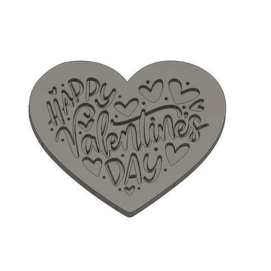 Valentines Embosser & Cookie Cutter | Happy Valentine's Day Embosser | Valentine's Cookies | Valentine Debosser | Vday Cookies | Vday Cookie