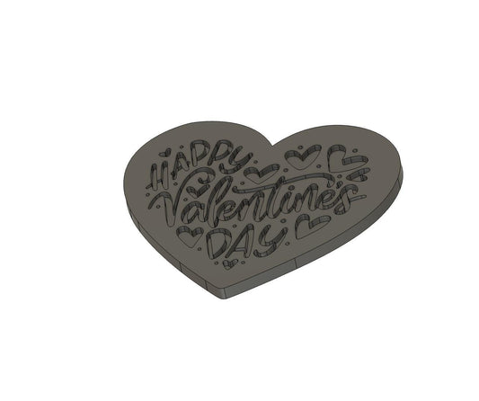 Valentines Embosser & Cookie Cutter | Happy Valentine's Day Embosser | Valentine's Cookies | Valentine Debosser | Vday Cookies | Vday Cookie