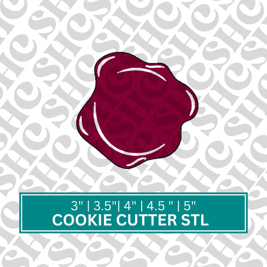 Wax Seal 1 STL FILE | 3D Printing | Digital Download | Print File | Stl | Cookie Cutter