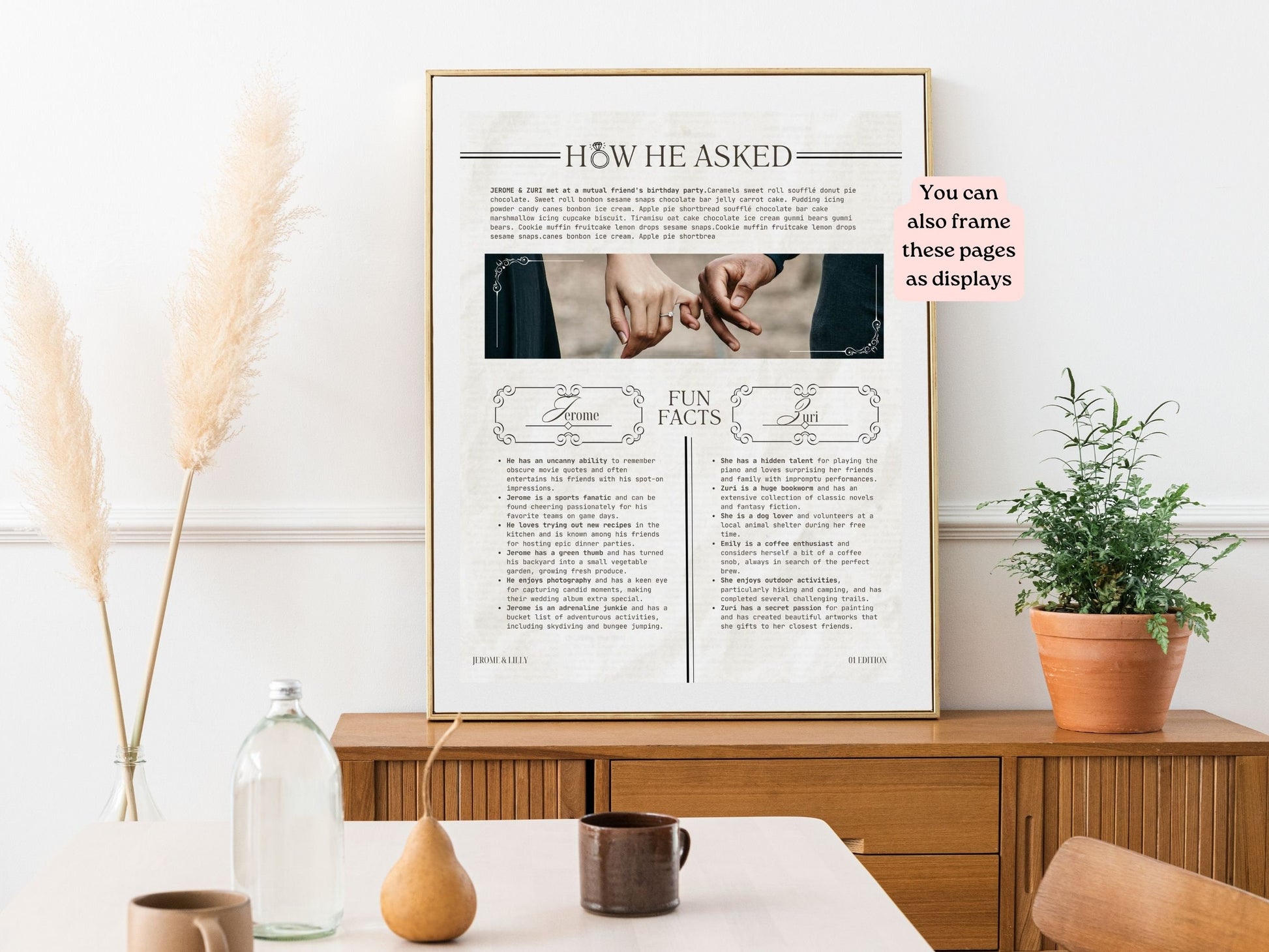 Wedding Newspaper Template, Wedding Program, Wedding timeline, Wedding itinerary, Ceremony program, Wedding crossword, Wedding schedule