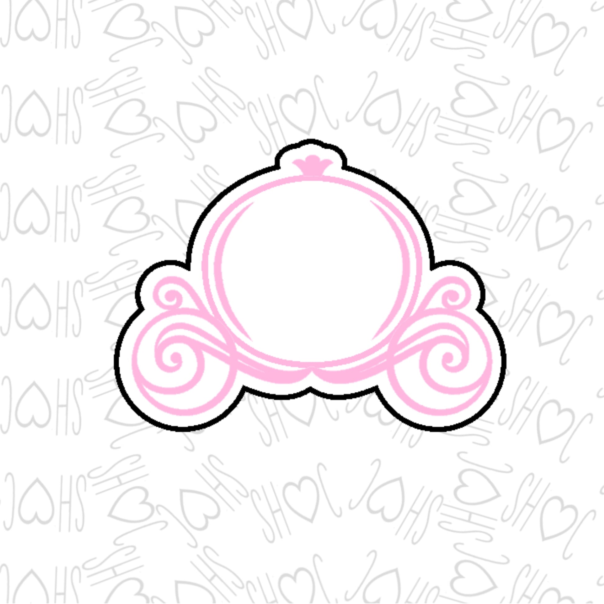 DONE TO ORDER: Princess Carriage Cookie Cutter/Fondant Stamp - SHCreations