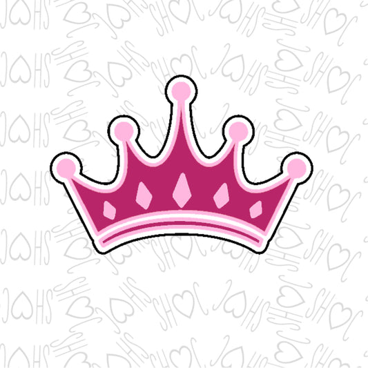 DONE TO ORDER: Princess Crown Cookie Cutter/Fondant Stamp - SHCreations