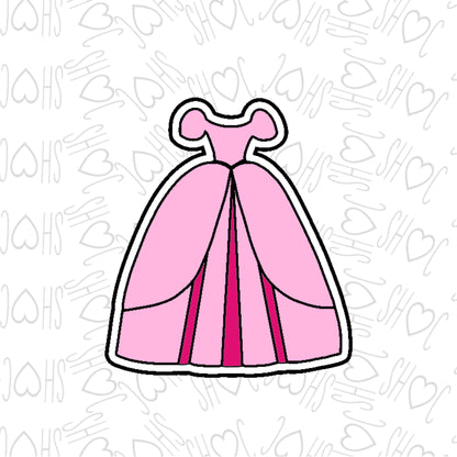 DONE TO ORDER: Princess Dress Cookie Cutter/Fondant Stamp - SHCreations