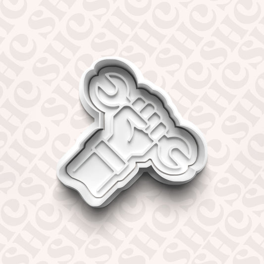 DONE TO ORDER: Tools Cookie Cutter + Fondant Stamp Set 3