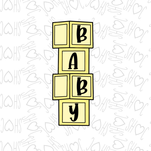 DONE TO ORDER: Baby Blocks Cookie Cutter