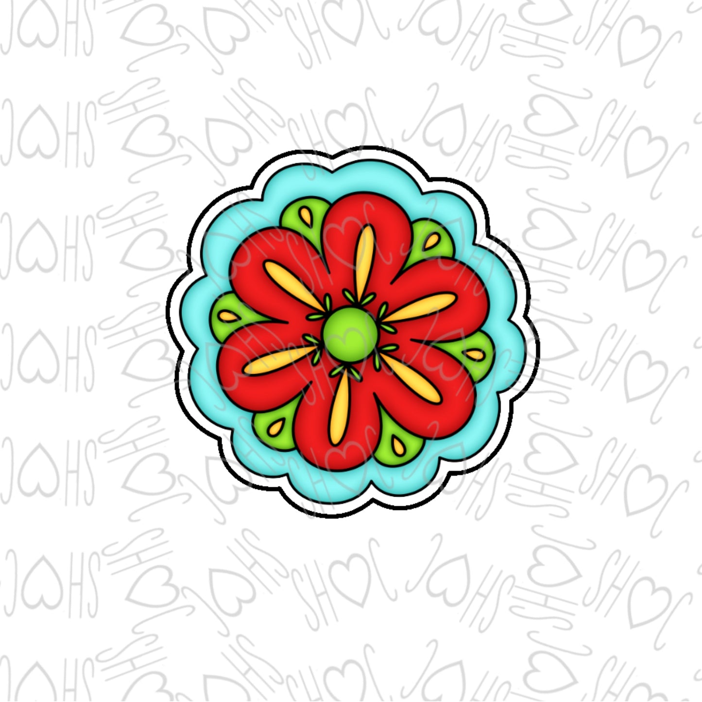 DONE TO ORDER: Cinco Flower Cookie Cutter