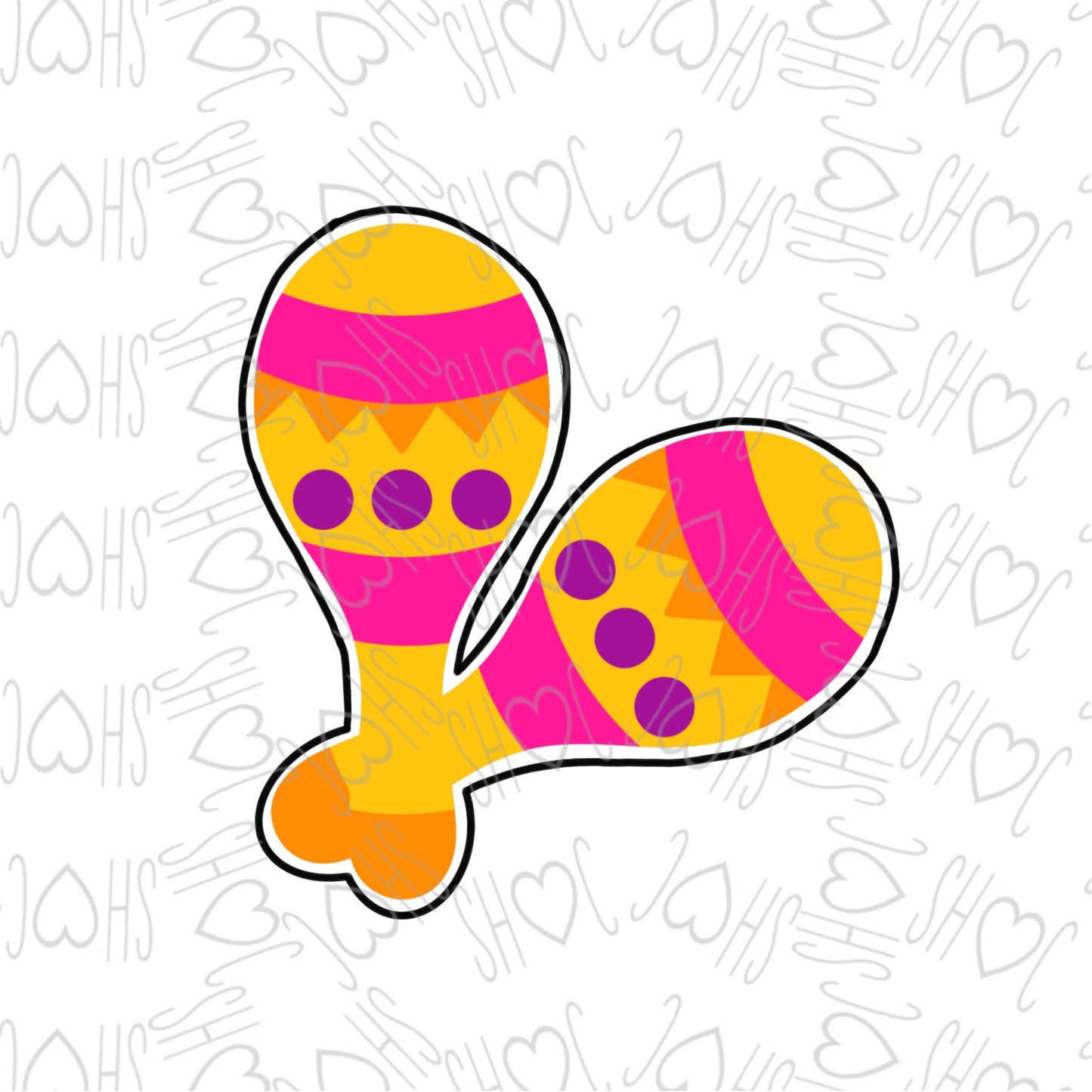 DONE TO ORDER: Maracas 2 Cookie Cutter