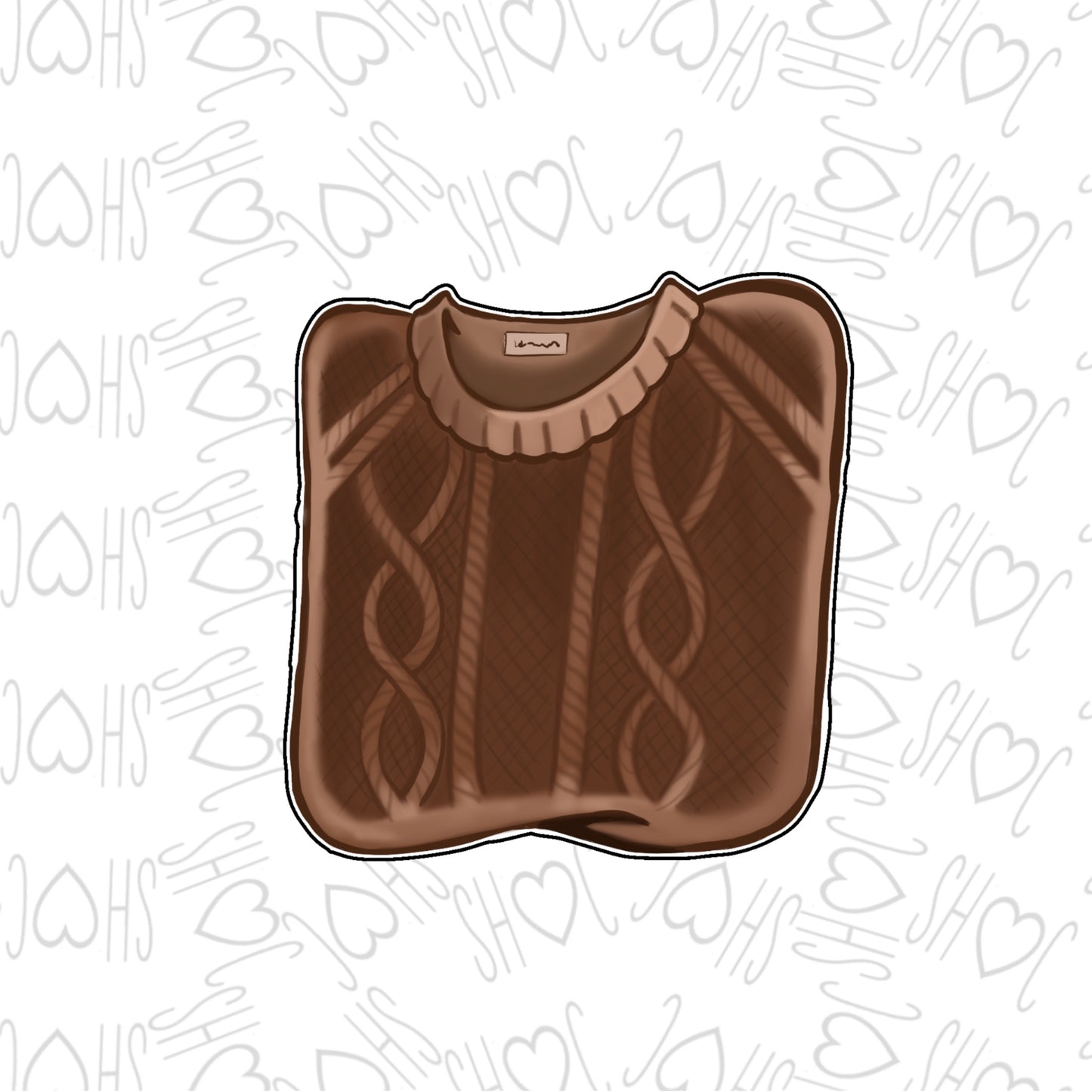 DONE TO ORDER: Folded Sweater Cookie Cutter