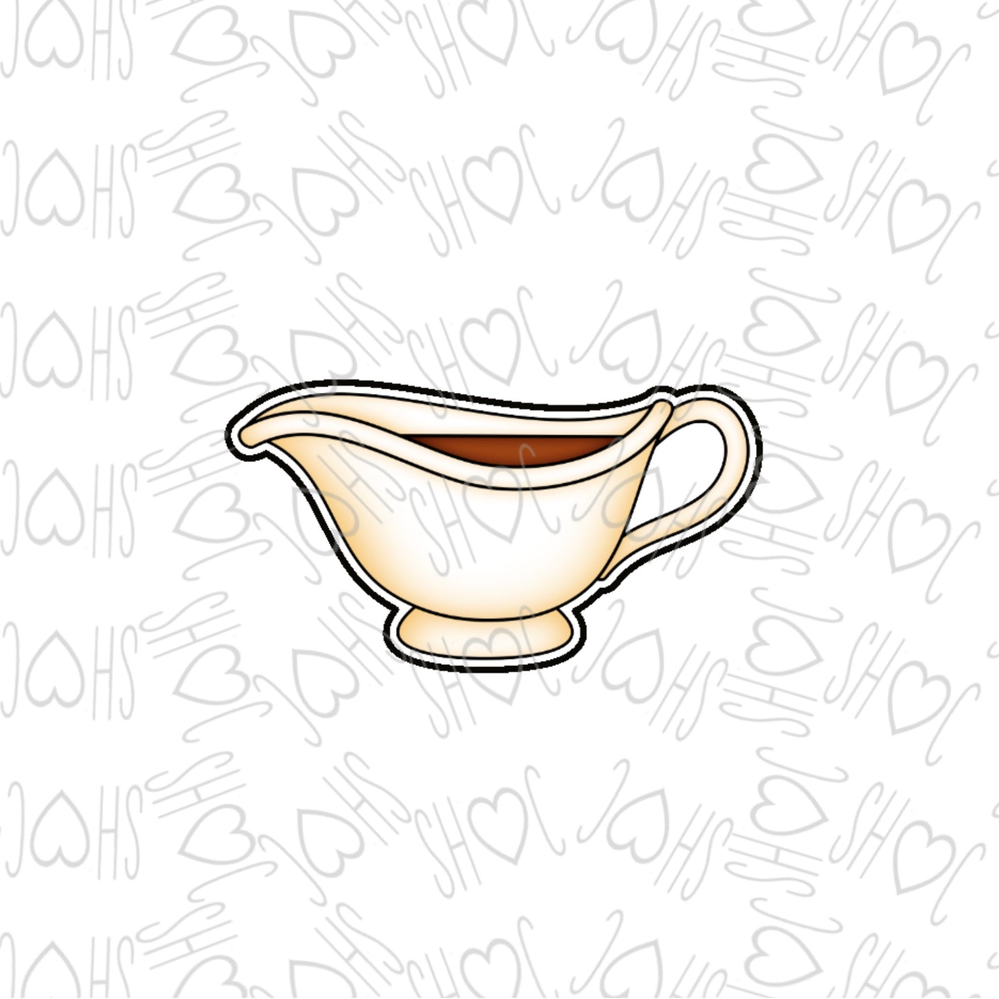 DONE TO ORDER: Gravy Boat Cookie Cutter