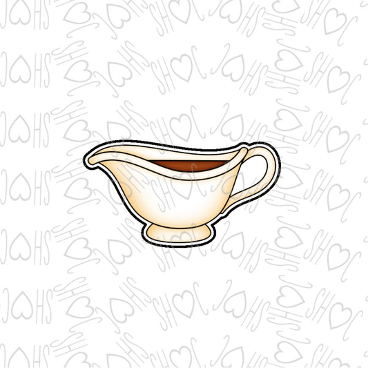 DONE TO ORDER: Gravy Boat Cookie Cutter