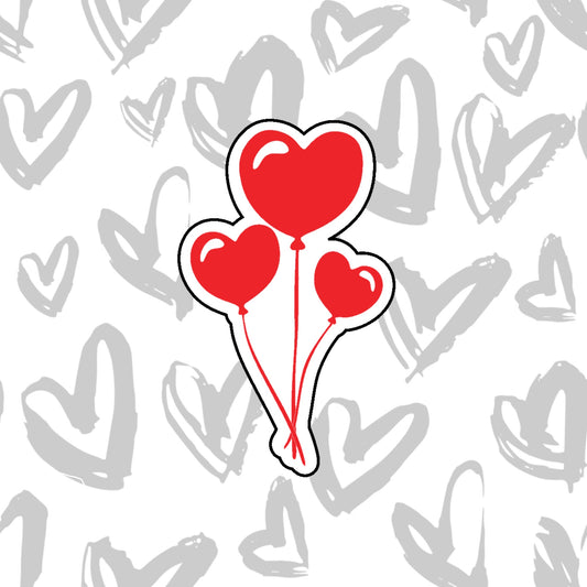 DONE TO ORDER: Heart Balloons 2 Cookie Cutter