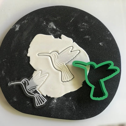 DONE TO ORDER: Hummingbird Cookie Cutter/ Fondant Embosser