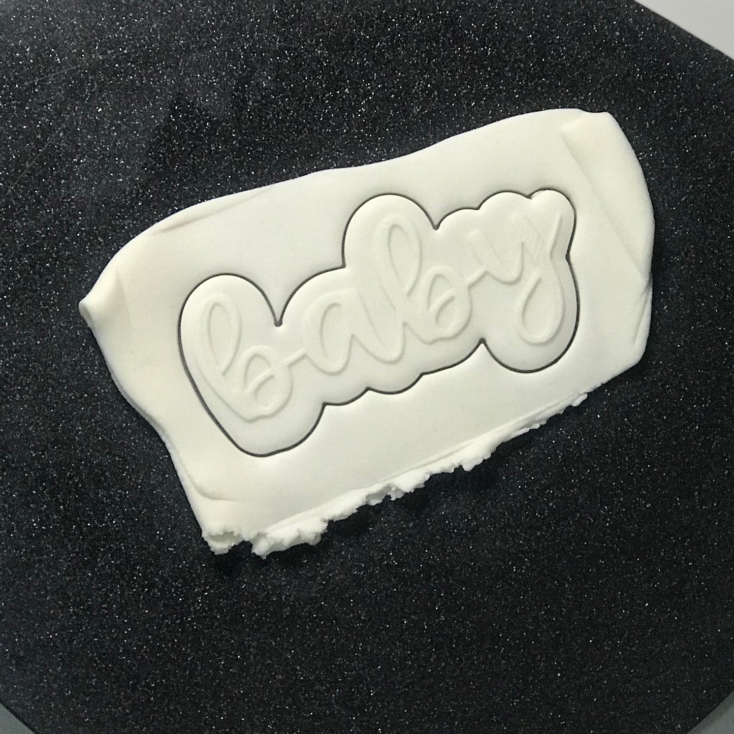 DONE TO ORDER: Baby Cookie Cutter + Fondant Embosser