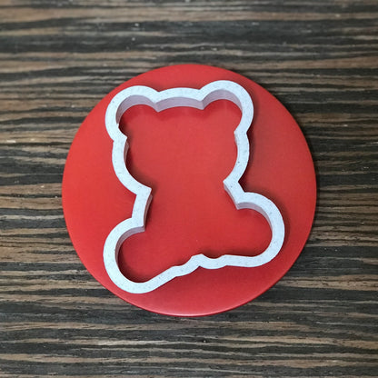 DONE TO ORDER: Sitting Teddy Bear Cookie Cutter/Fondant Embosser