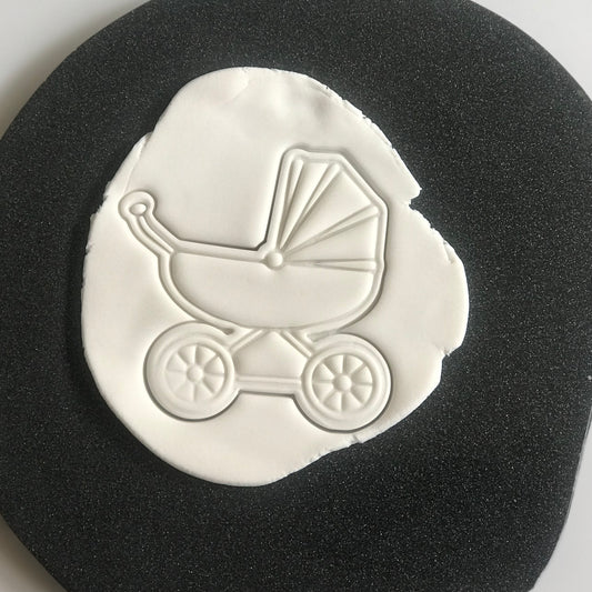 DONE TO ORDER: Baby Carriage Cookie Cutter/Fondant Stamp