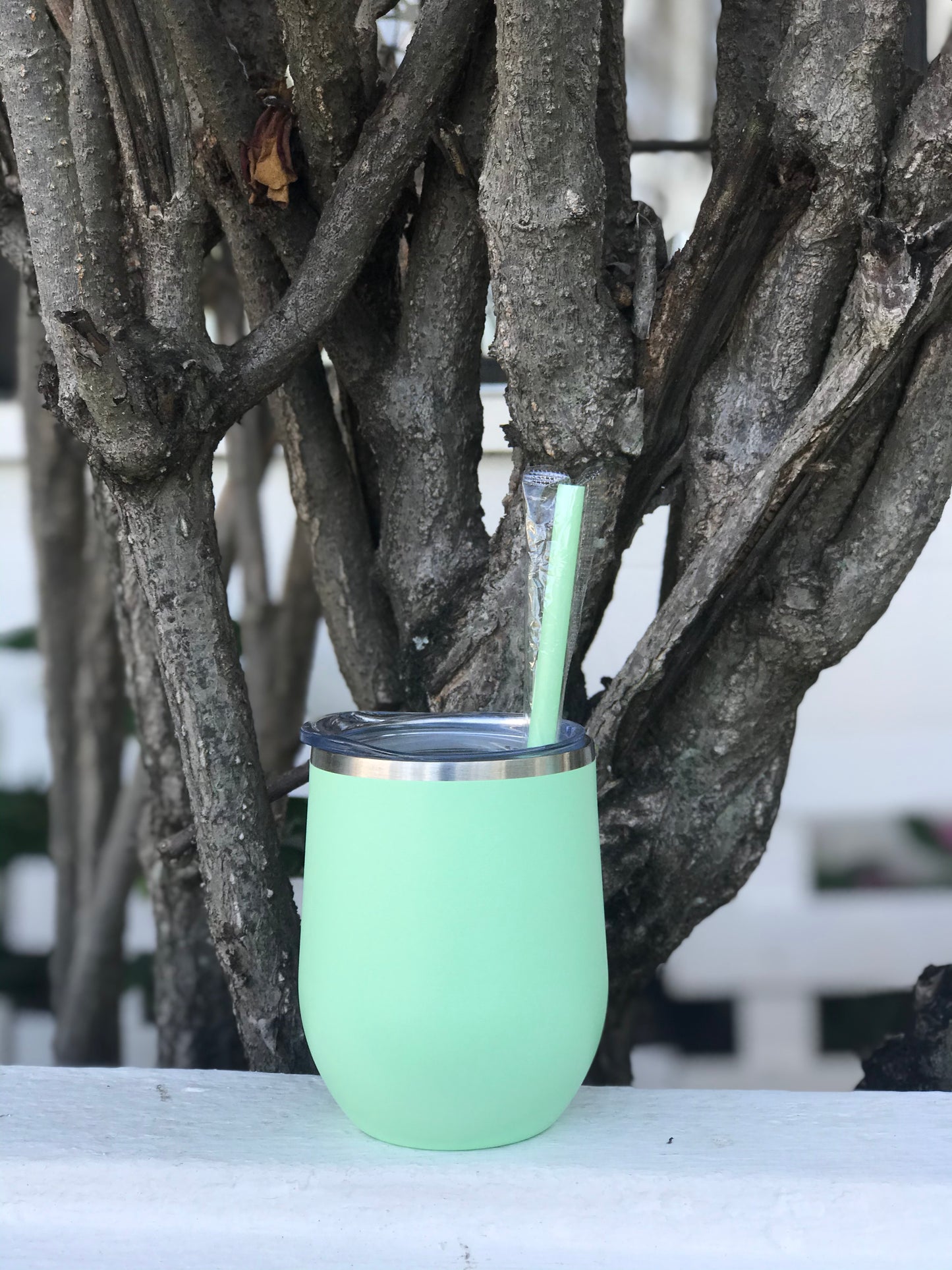 Custom Insulated Wine Tumbler w/Matching Straw - SHCreations