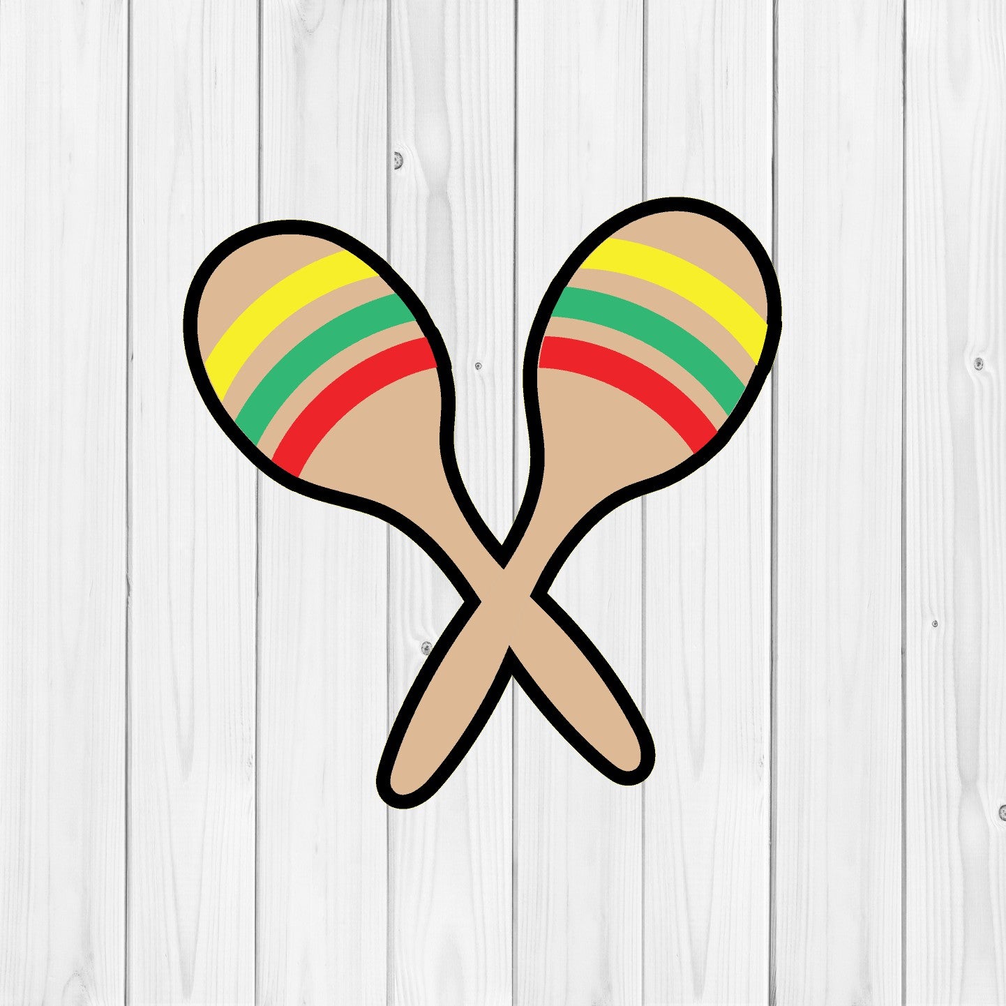 DONE TO ORDER: Maracas Cookie Cutter