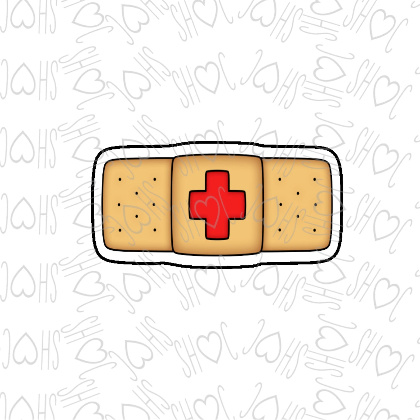 DONE TO ORDER: Bandaid Cookie Cutter