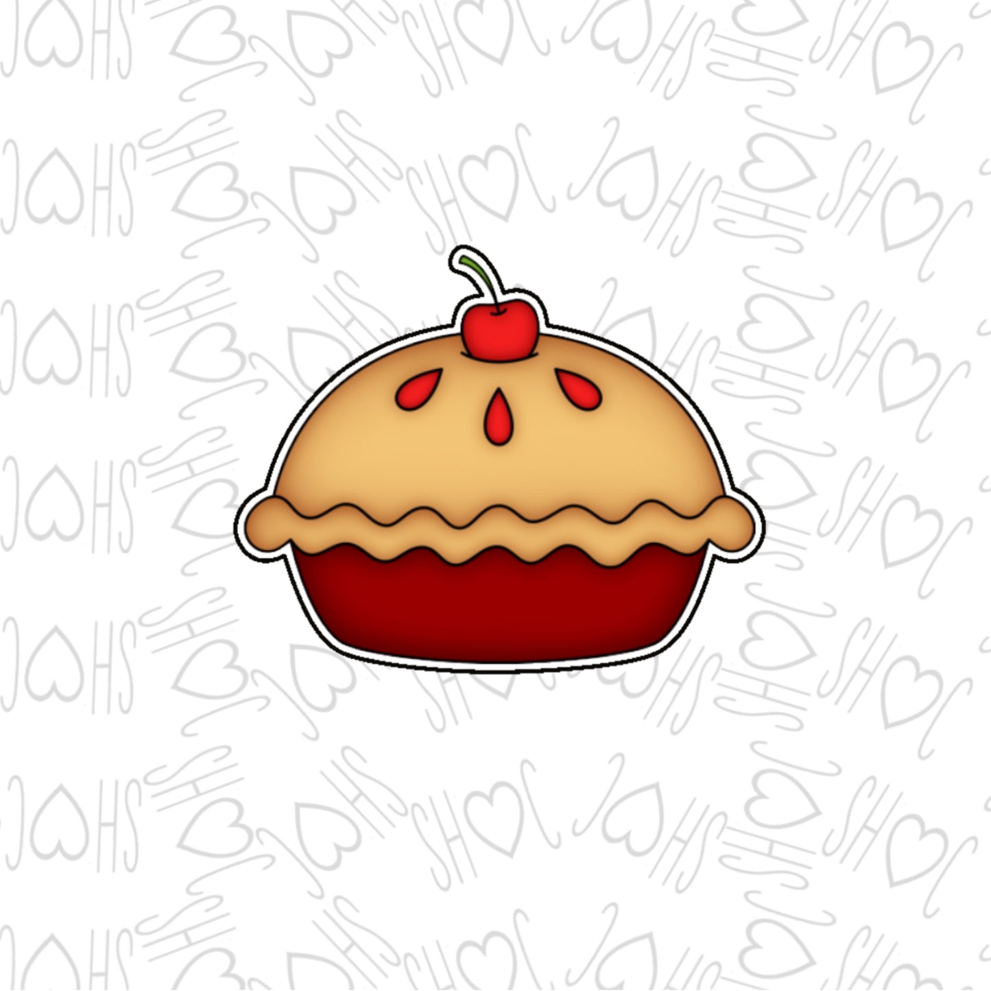 DONE TO ORDER: Cherry Pie Cookie Cutter