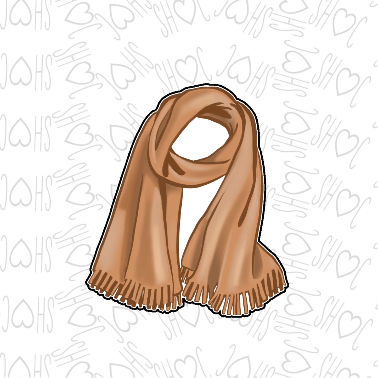 DONE TO ORDER: Scarf 2 Cookie Cutter