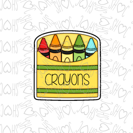 DONE TO ORDER: Crayon Box Cookie Cutter