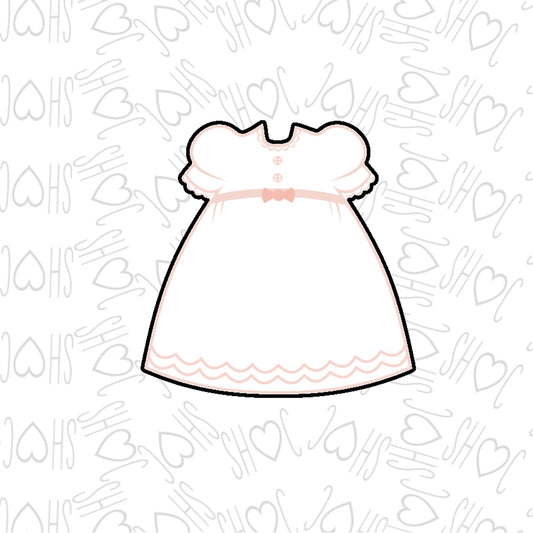 DONE TO ORDER: Baby Girl Dress Cookie Cutter