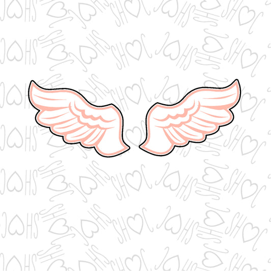 DONE TO ORDER: Angel Wings Cookie Cutter (Set of Two)