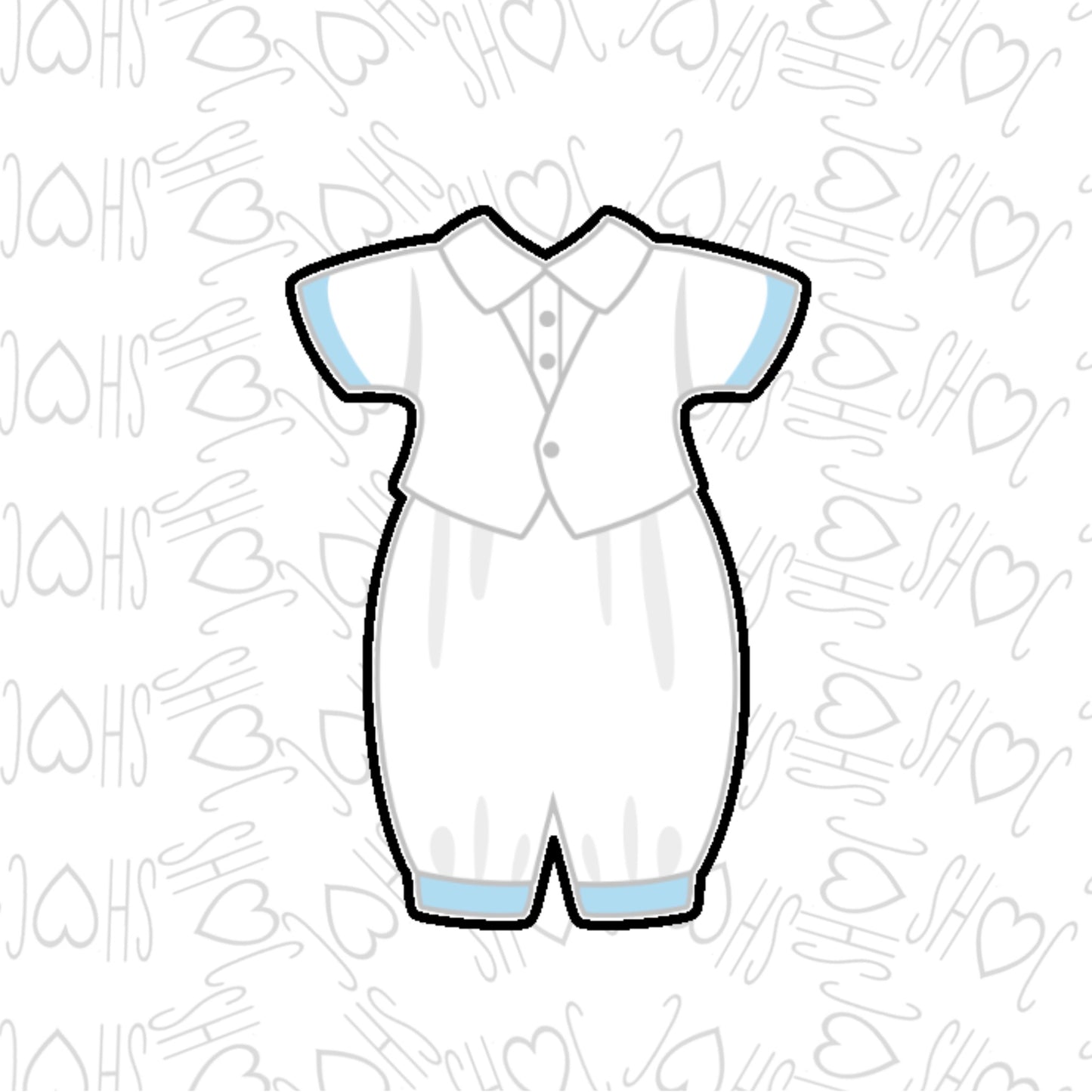 DONE TO ORDER: Baby Boy Romper Cookie Cutter