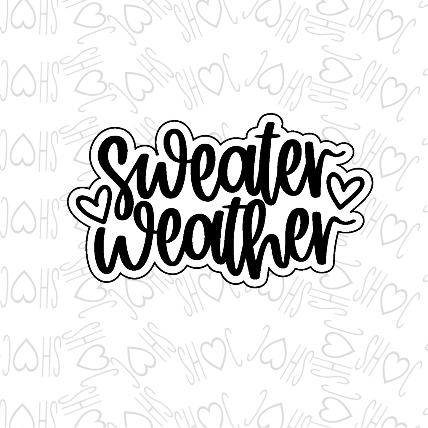 DONE TO ORDER: Sweater Weather Cookie Cutter