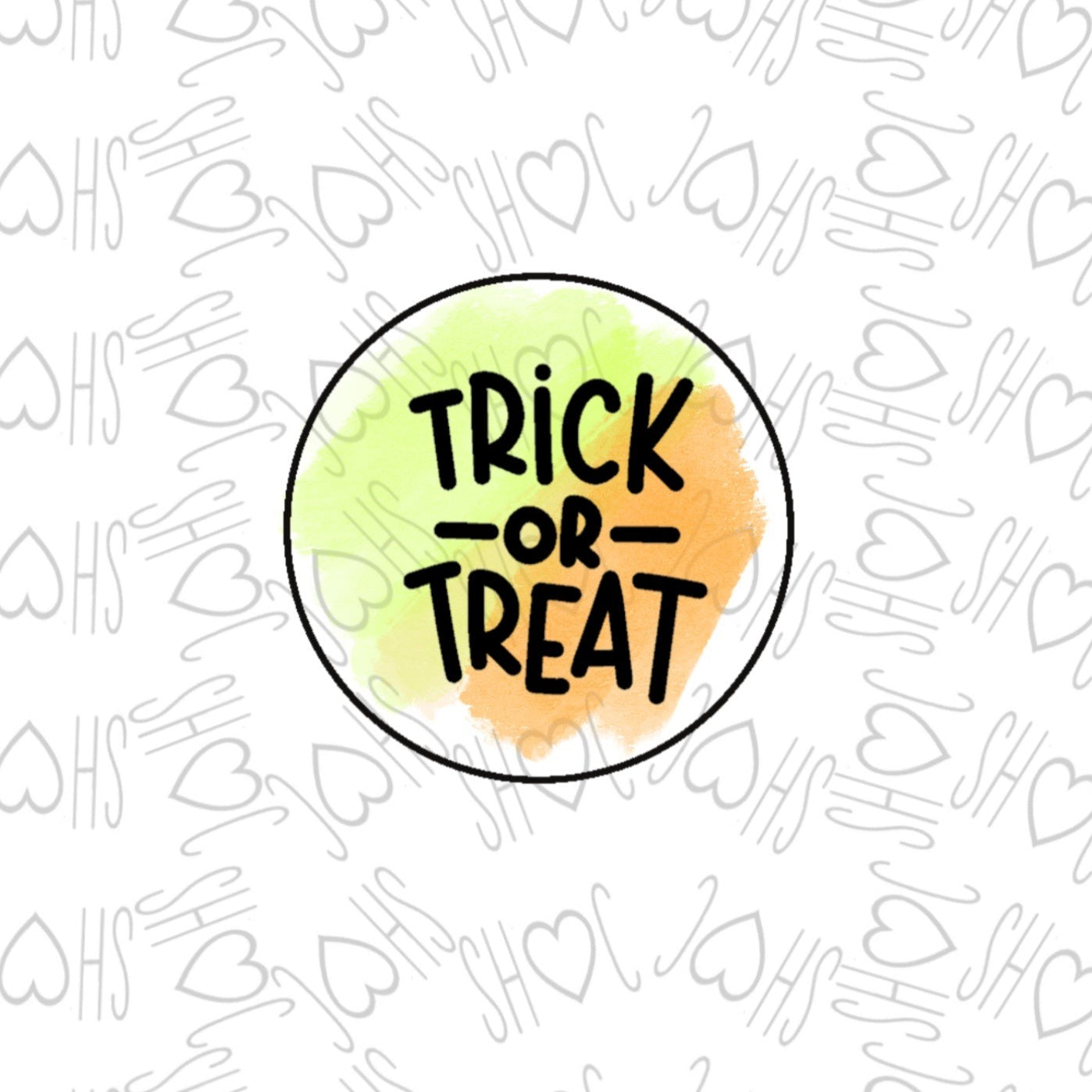 DONE TO ORDER: "Trick or Treat" Fondant Stamp