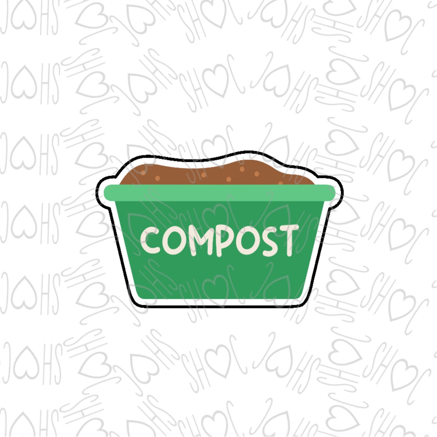 DONE TO ORDER: Compost Bin Cookie Cutter